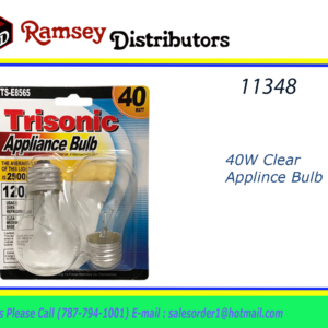 11348 - TS-E8565  40W Clear Appliance Bulb