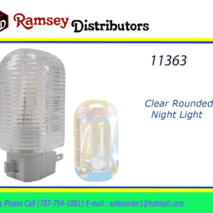 11363 - PT-4507BB  Clear Rounded Night Light