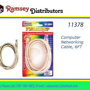 11378 - CP 3801  Computer Networking Cable, 6'