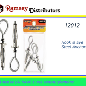 12012 - HW-7716  Hook & Eye Steel Anchors