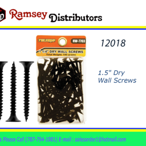 12018 - HW 7703  1.5" Dry Wall Screws