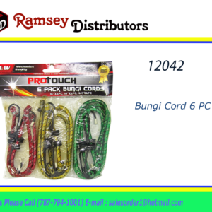 12042 - CH81939  Bungi Cord 6 PC