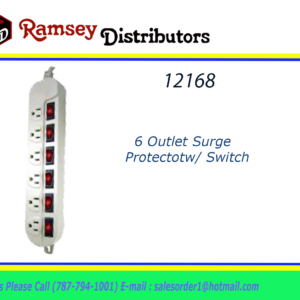 12168 -PT-7966  6 Outlet Surge w/ Switc