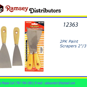 12363 - PB-345  2 Paint Scrapers 2"  3"