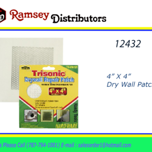 12432 - TS-HW121  4" X 4" DRY WALL PATCH