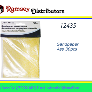 12435 - D-10908  Sandpaper Ass 30pcs