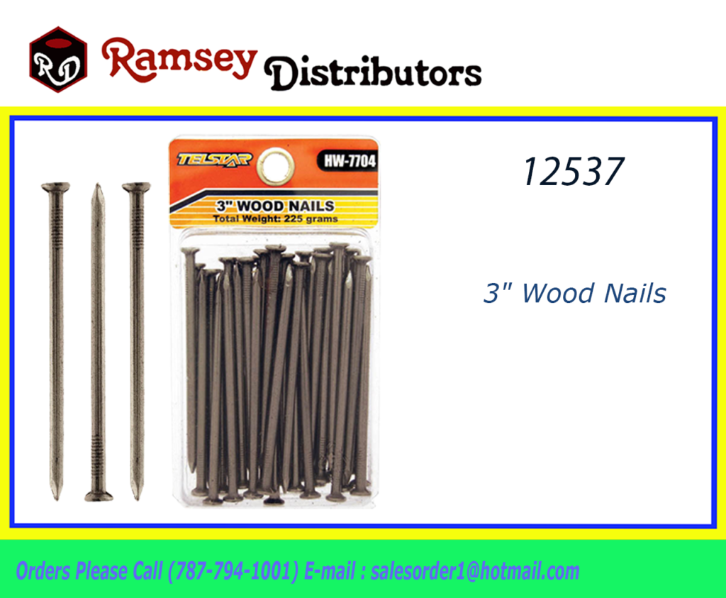 12537 HW7704 3″ Wood Nails Ramsey Distributors