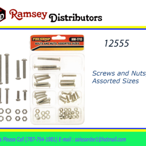 12555 - HW-7713  Screws and Nuts, Assorted Sizes