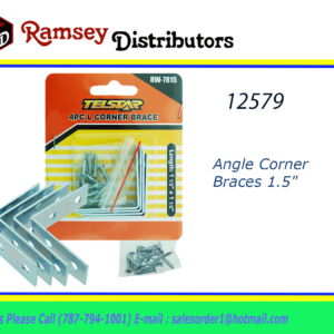 12579 - HW-7815     Angle Corner Braces 1.5"