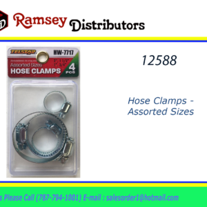 12588 - HW-7717      Hose Clamps - Assorted Sizes
