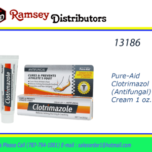 13186 - 0657  Pure-Aid Clotrimazol ( Antifungal) Cream 1 oz.