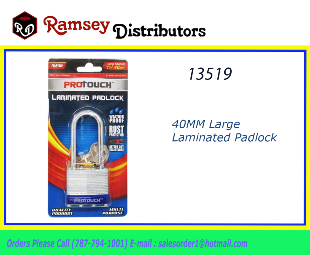 13519 CH99246 40MM Large Laminated Padlock Ramsey Distributors
