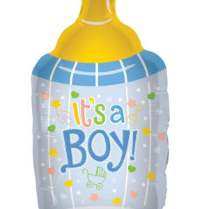 50886 - 19169    Balloon Baby Bottle Boy Shape  36"
