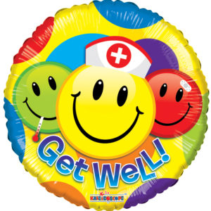 50125 - 19720  Balloon Get Well 18"