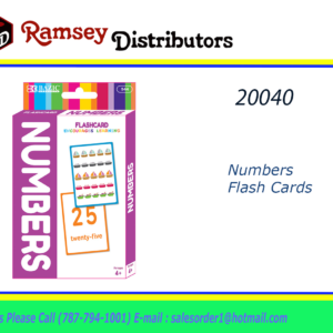 20040 - 544  BAZIC Numbers Flash Cards (36/Pack)