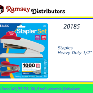 20185 - 698  Comfort Grip Desktop Stapler Set