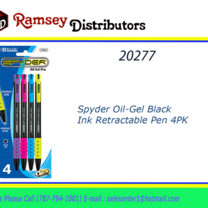20277 - 17061  Spyder Oil-Gel Ink Retractable Pen 4PK
