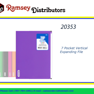 20353 - 3188  7 Pocket Vertical Expanding File -