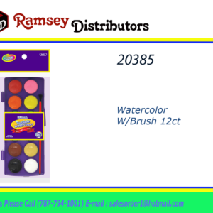 20385 - 3407 Watercolor W/Brush 12ct
