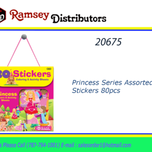 20675 - 3863  Princess Series Assorted Stickers 80pcs