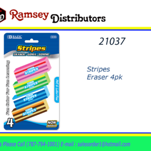 21037 - 2226 Stripes Eraser 4pk