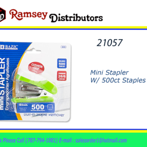 21057 - 600  Mini Stapler W/ 500ct Staples