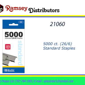 21060 - 608  5000 ct. (26/6) Standard Staples