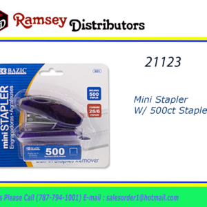 21123 - 601  Mini Stapler W/ 500ct Staples