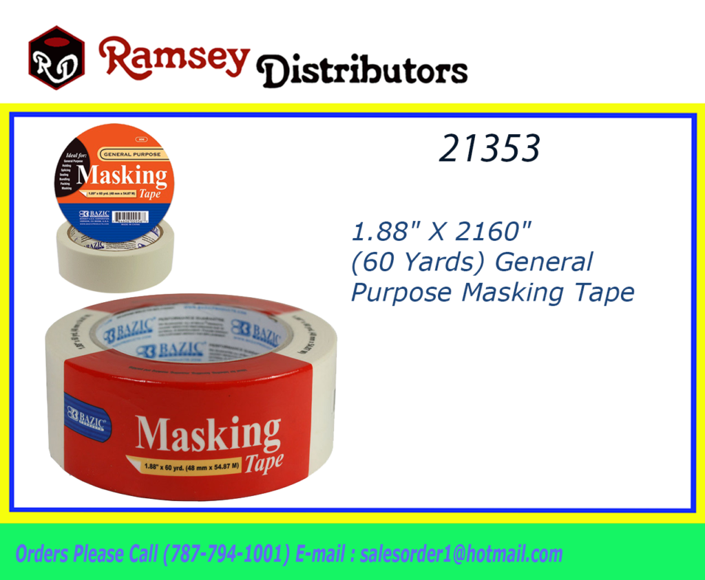 21353-956-bazic-1-88-x-2160-60-yards-general-purpose-masking-tape