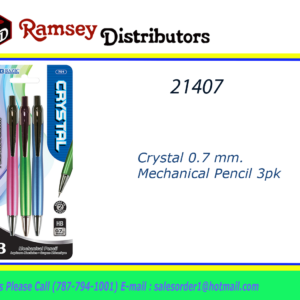 21407 - 701 Crystal 0.7 mm. Mechanical Pencil (3/Pack)