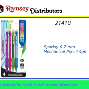 21410 - 702  Sparkly 0.7 mm. Mechanical Pencil with Glitter