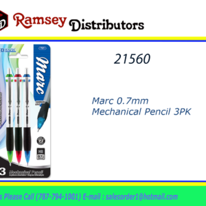 21560 - 721  Marc 0.7mm Mechanical Pencil 3PK
