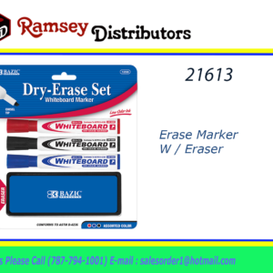 21613 - 1208  Erase Marker W/ Eraser