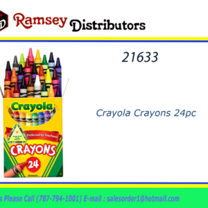 21633 - Crayola Crayons 24pc