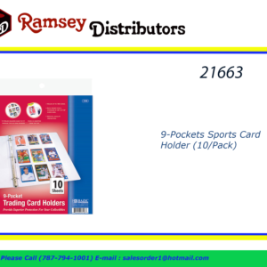 21663 - 3108  9-Pockets Sports Card Holder (10/Pack)