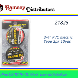 21825 - CH89099  3/4" PVC Electric Tape 2pk 10yds
