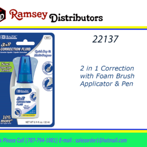 22137 - 1611  2 in 1 Correction with Foam Brush Applicator & Pen