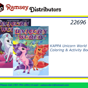 22696 - 35019  Unicorn World Coloring Book
