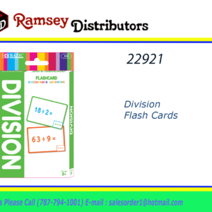 22921 - 535    BAZIC Division Flash Cards (36/Pack)