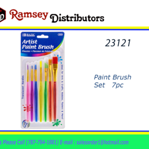 23121 - 3990   BAZIC Asst. Size Kid's Paint Brush Set (7/Pack)