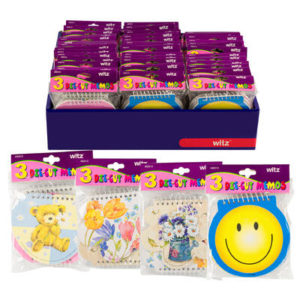 23126 - 90902   3pk Die Cut Memo