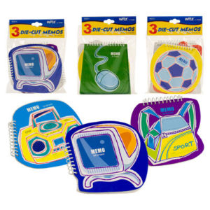 23162 - 90917   3pk Die Cut Memo