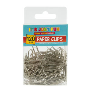 23178 - 67789   120pc Paper Clips 1.2" Silver