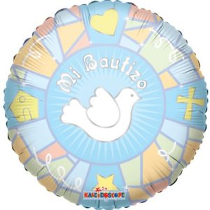 50820 - 34369  Balloons Mi Bautizo Boy  18"