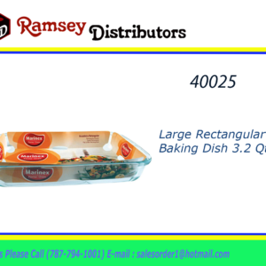40025 - 65364  Lg. rect. Baking dish (3.2 Qt.)