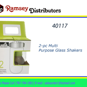 40117 - EW65069  2-pc Multi Purpose Glass Shakers