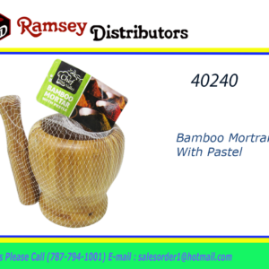 40240 - CH11201  Bamboo Mortrar With Pastel