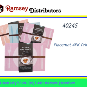 40245 - 21136  Placemat 4PK Printed