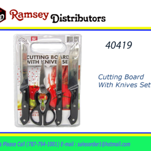 40419 - CH85910  Cutting Board With Knives Set