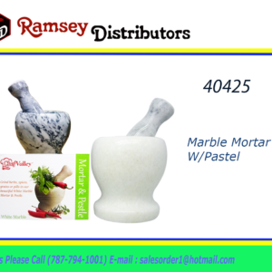 40425 - CH26696  Marble Mortar W/Pastel